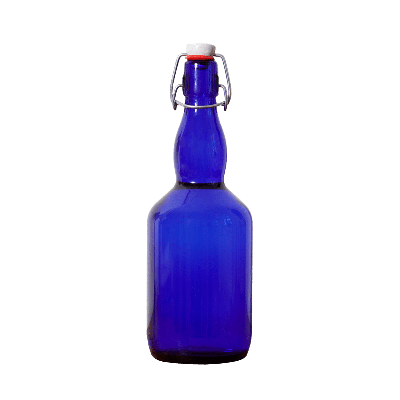 Trinkflasche aus Glas für unterwegs